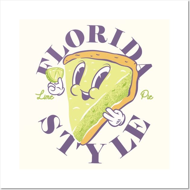 Florida Style | Key Lime Pie Wall Art by anycolordesigns